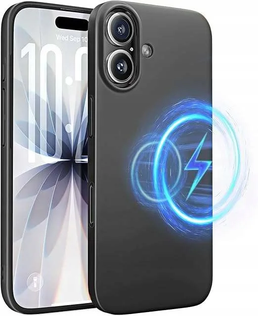 Etui Plecki Lisen do Apple iPhone 17 MagSafe Ultra Slim Silikonowe Czarne