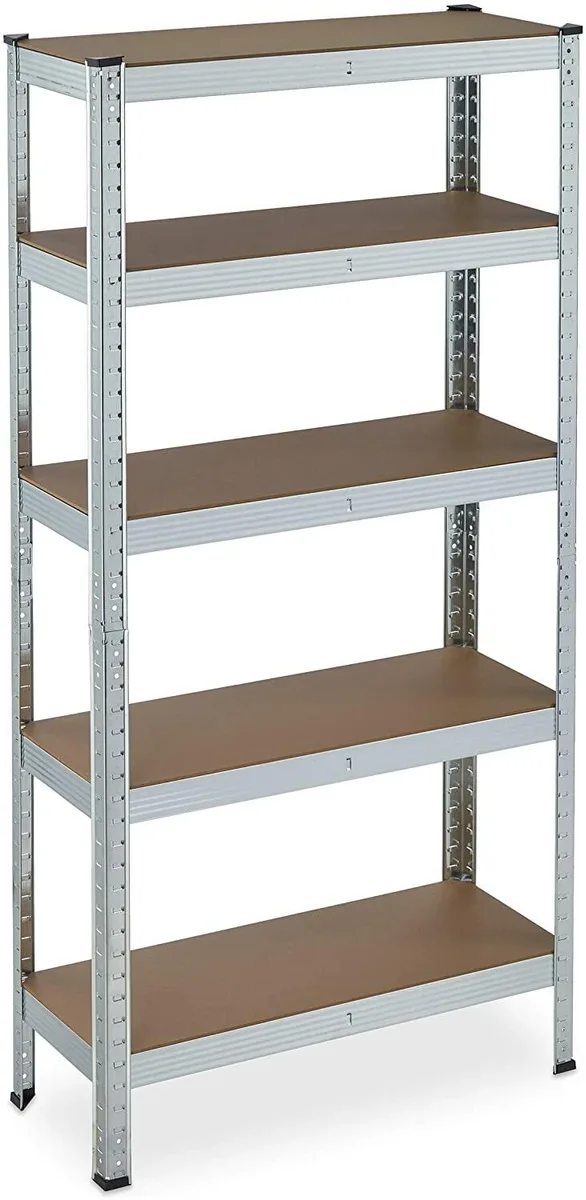 Relaxdays Regał Magazynowy Metalowy 150x 75 x 30 cm 175 kg na półkę 5 półek